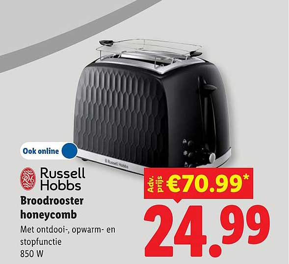 Russell Hobbs Broodrooster honeycomb
