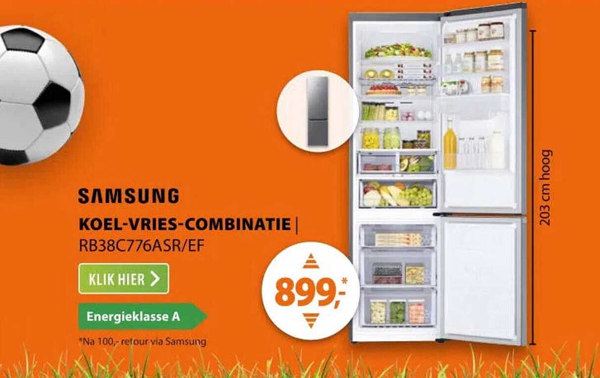 Samsung koel-vries-combinatie RB38C776ASR/EF