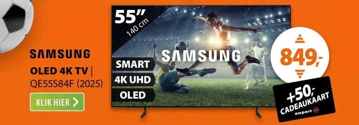 SAMSUNG OLED 4K TV | QE55S84F (2025) +50,- CADEAUKAART