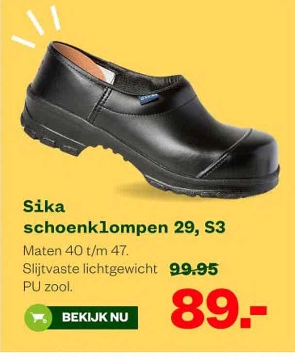 Sika schoenklompen 29, S3