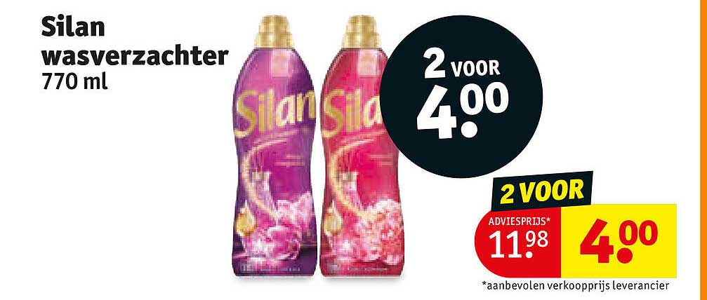 Silan wasverzachter 770 ml 2 voor 4.00