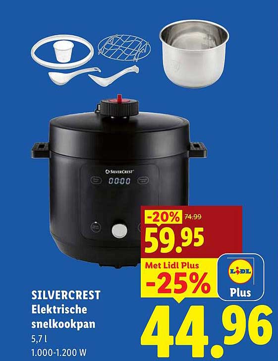 SILVERCREST Elektrische snelkookpan
