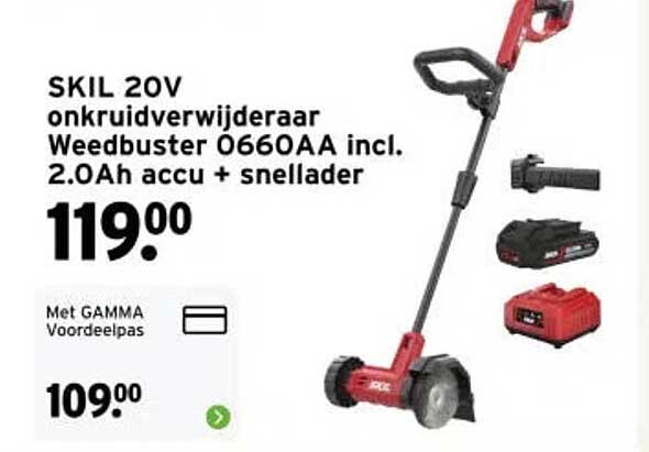 SKIL 20V onkruidverwijderaar Weedbuster 0660AA incl. 2.0Ah accu + snellader