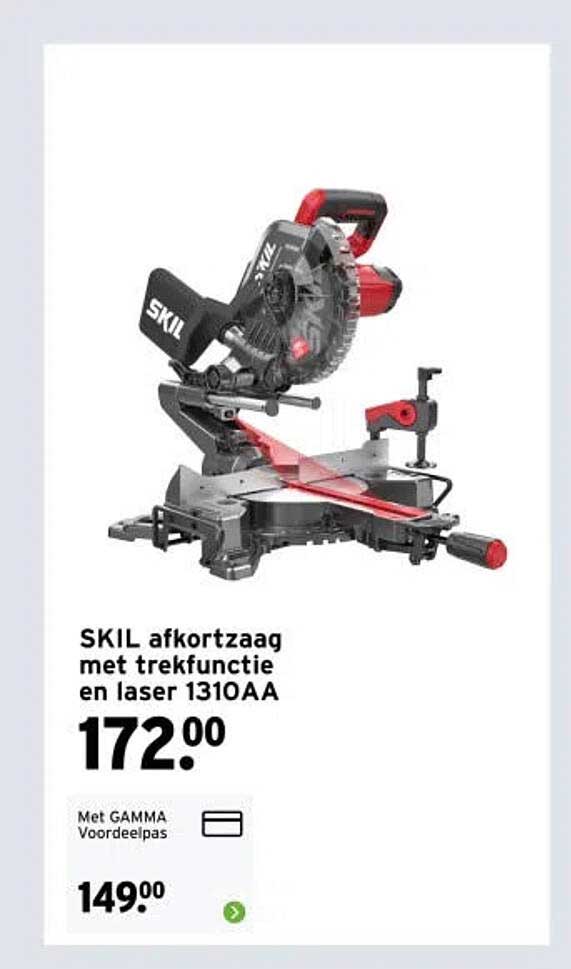 SKIL afkortzaag met trekfunctie en laser 1310AA