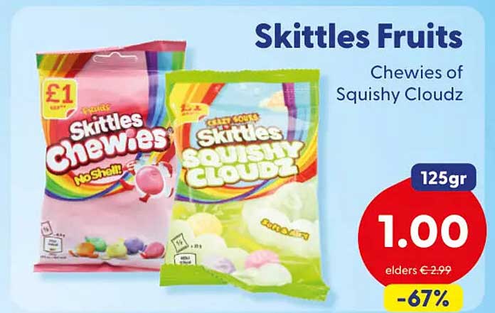 Skittles Fruits Chewies of Squishy Cloudz