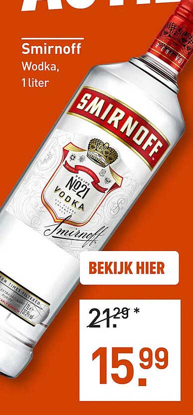 Smirnoff Wodka, 1 liter