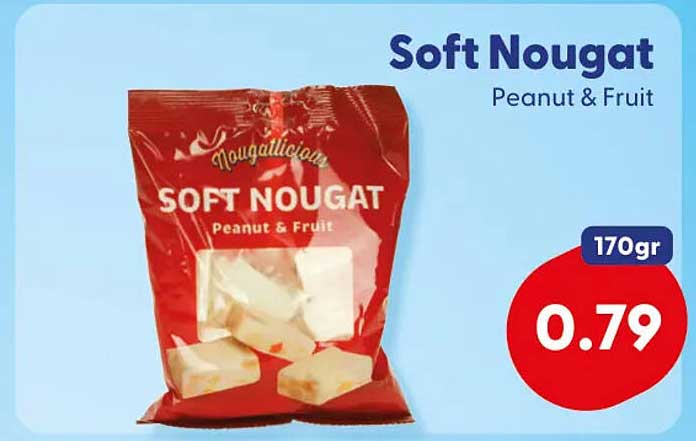 Soft Nougat Peanut & Fruit