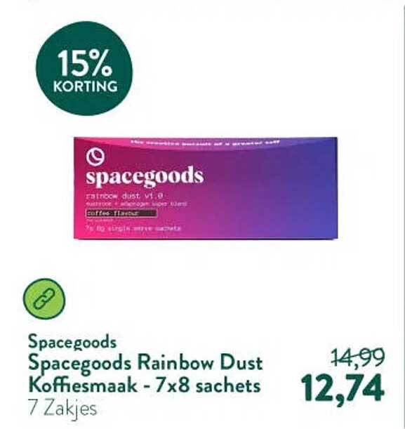 Spacegoods Rainbow Dust Kaffesmaak - 7x8 sachets