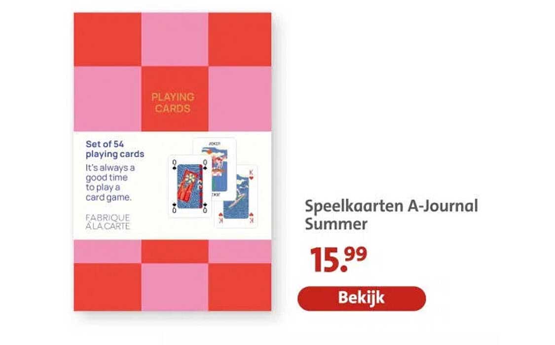 Speelkaarten A-Journal Summer