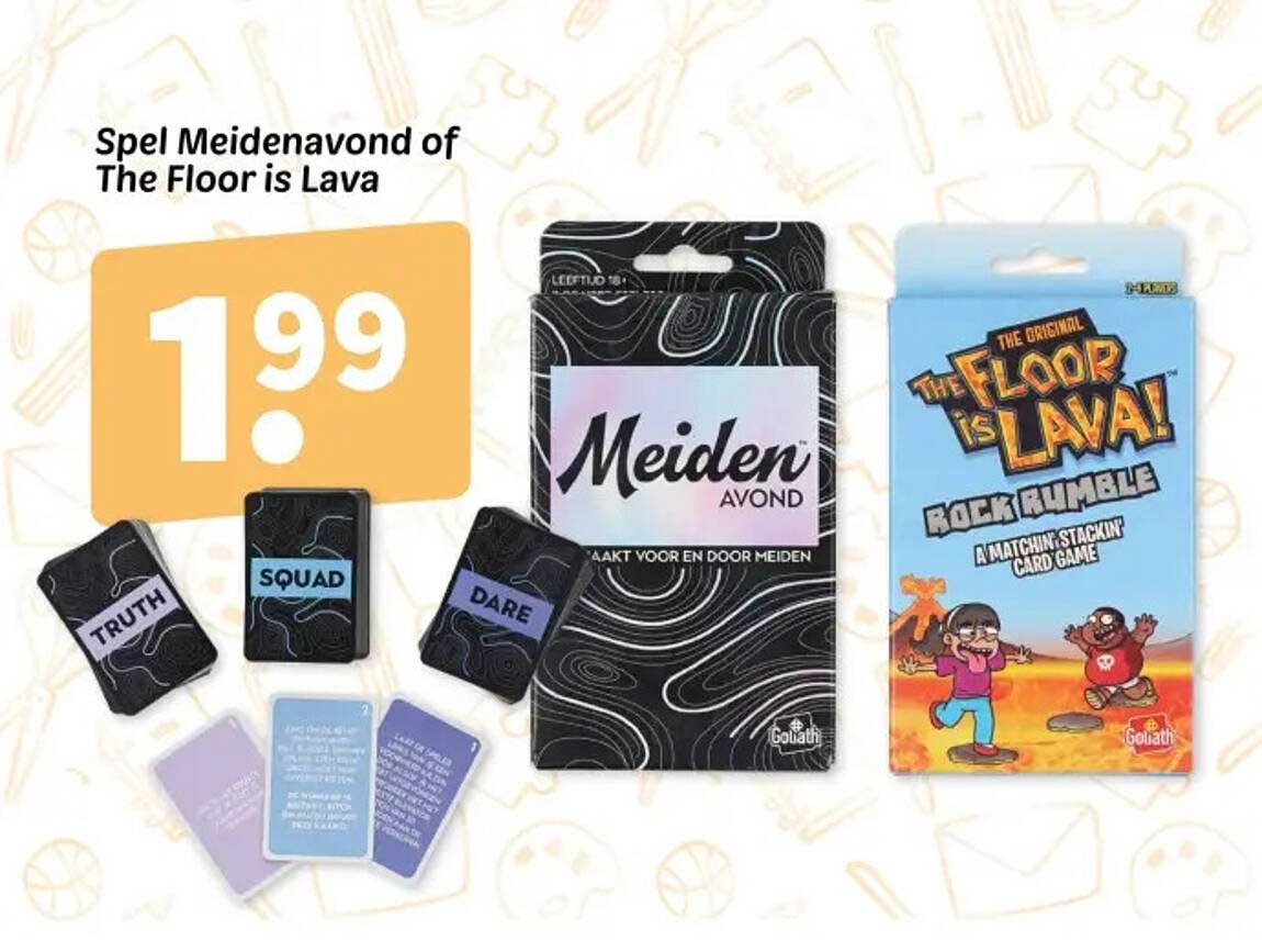 Spel Meidenavond of The Floor is Lava