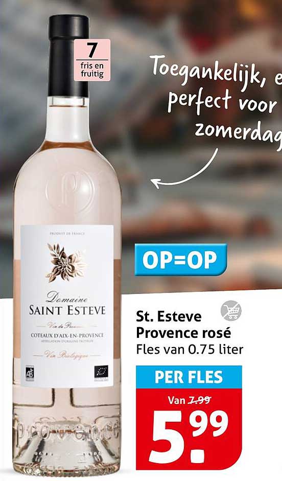 St. Esteve Provence rosé Fles van 0.75 liter PER FLES