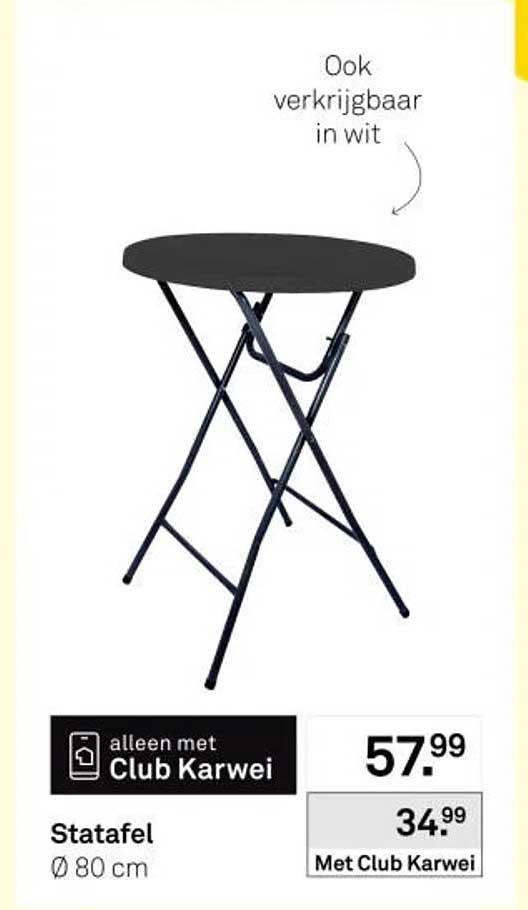 Statafel Ø 80 cm