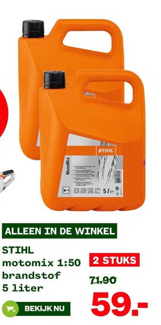 STIHL motomix 1:50 brandstof 5 liter 2 STUKS