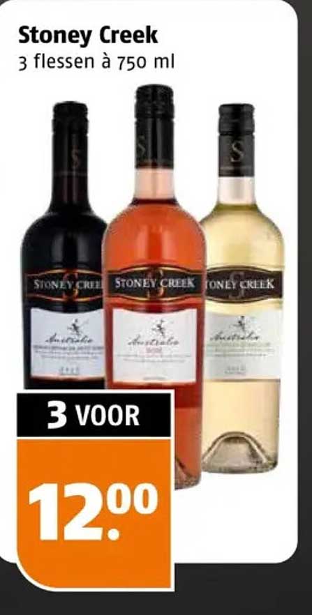 Stoney Creek 3 flessen à 750 ml 3 voor