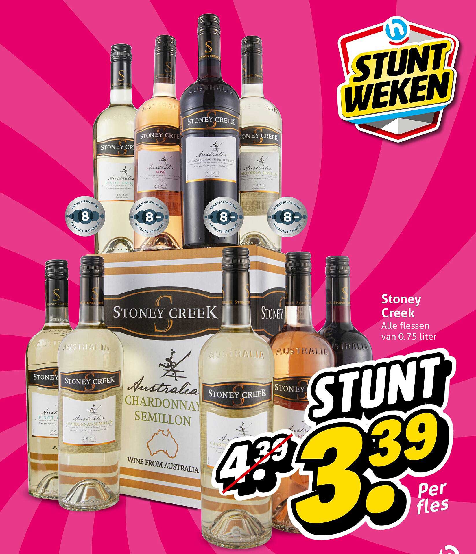 Stoney Creek Alle flessen van 0.75 liter STUNT