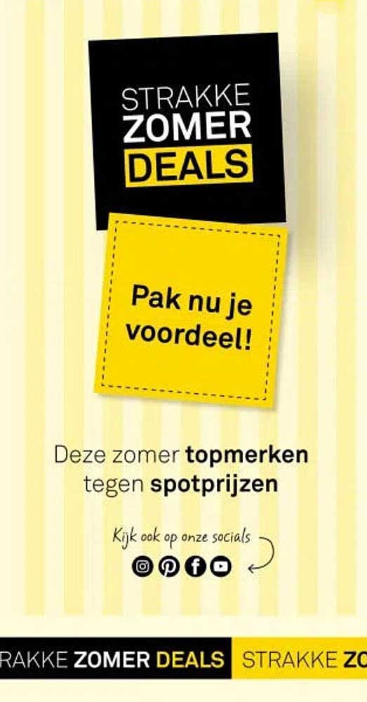 STRAKKE ZOMER DEALS