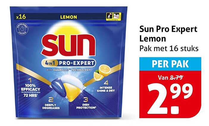 Sun Pro Expert Lemon Pak met 16 stuks