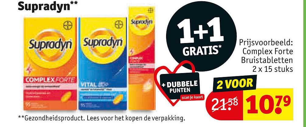 Supradyn** 1+1 GRATIS*