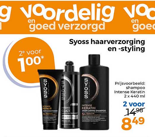 Syoss haarverzorging en -styling 2e voor 100*