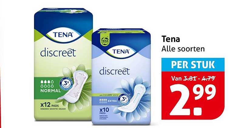 Tena Alle soorten PER STUK