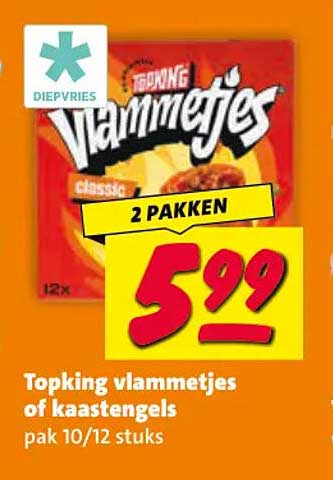 Topking vlammetjes of kaastengels pak 10/12 stuks 2 pakken