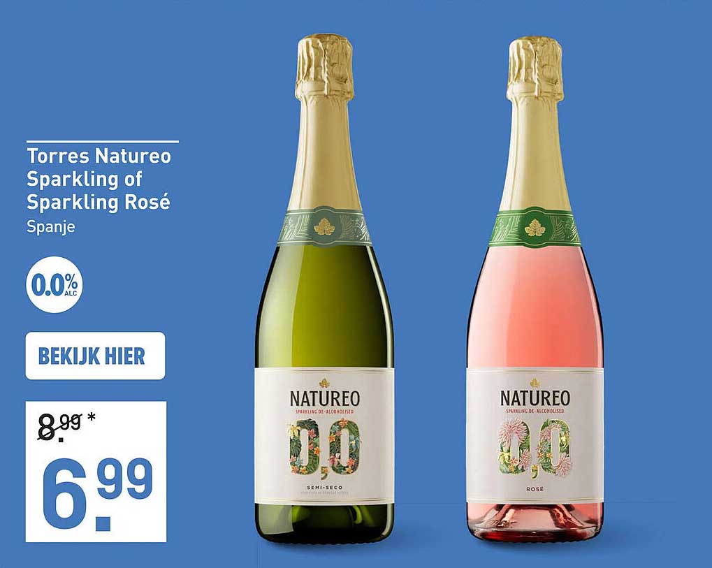 Torres Natureo Sparkling of Sparkling Rosé Spanje