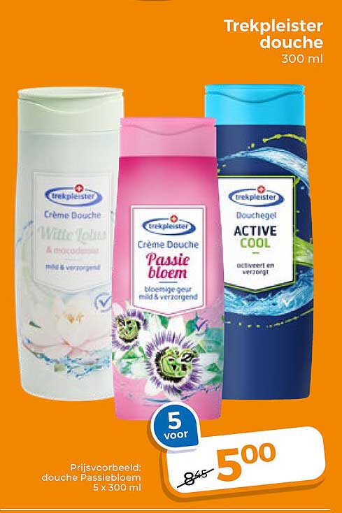 Trekpleister douche 300 ml 5 voor