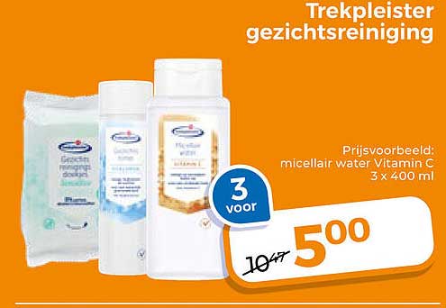 Trekpleister gezichtsreiniging 3 voor
