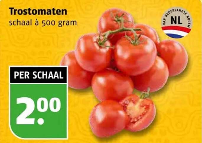 Trostomaten schaal à 500 gram
