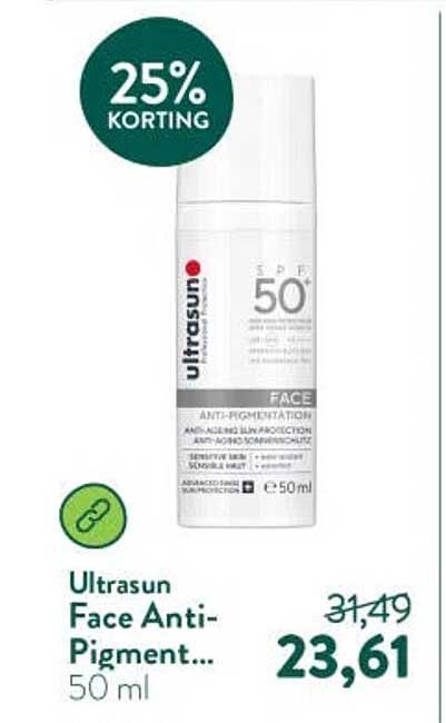 Ultrasun Face Anti-Pigment... 50 ml 25% korting