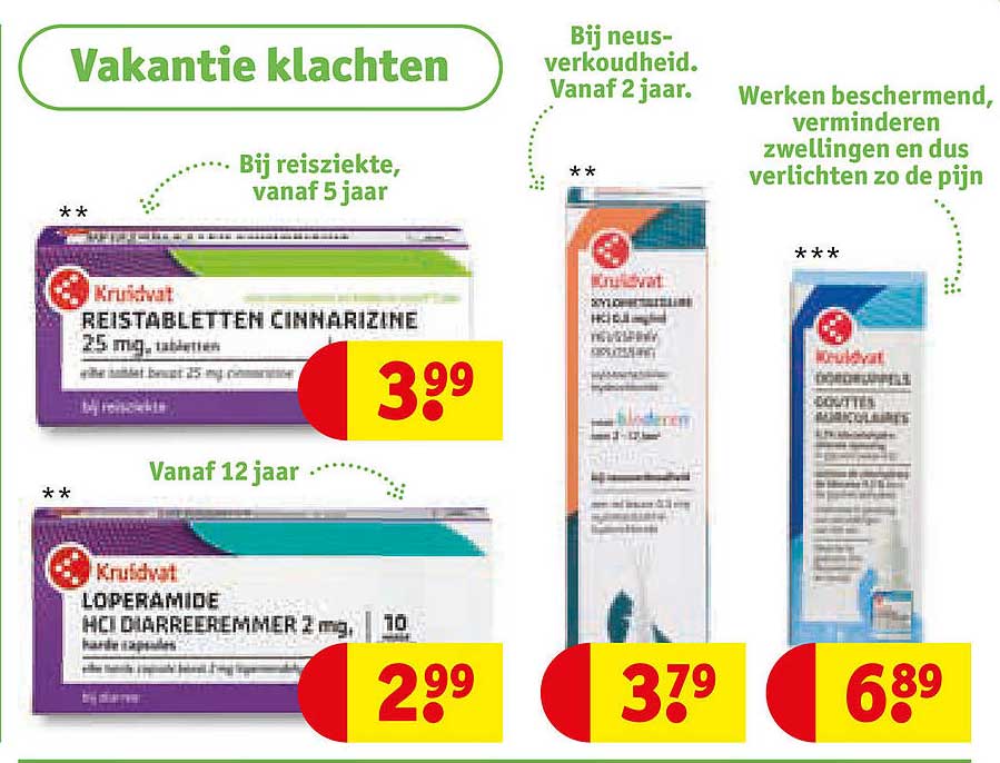 Vakantie klachten
