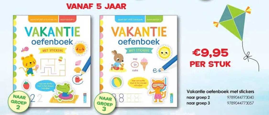 Vakantie oefenboek met stickers