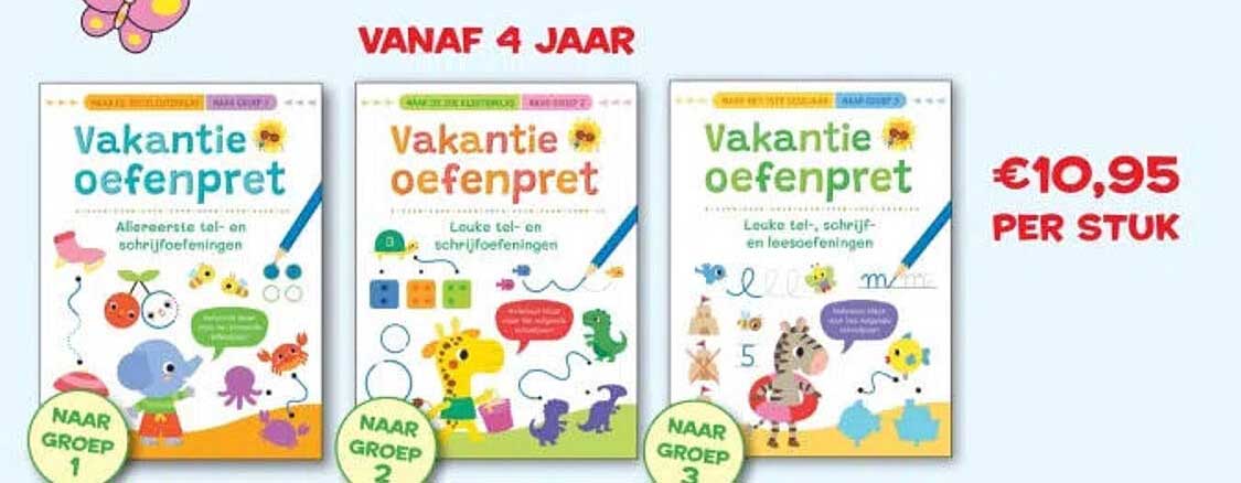 Vakantie oefenpret vanaf 4 jaar
