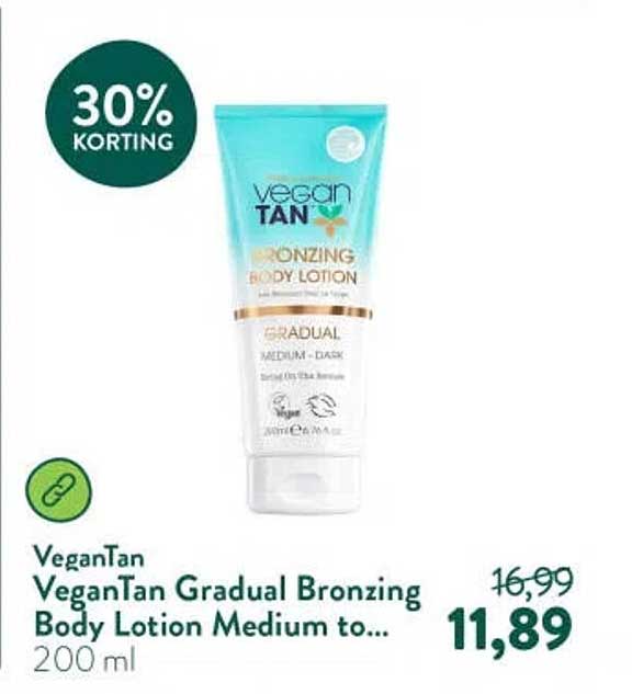 VeganTan VeganTan Gradual Bronzing Body Lotion Medium to... 30% KORTING