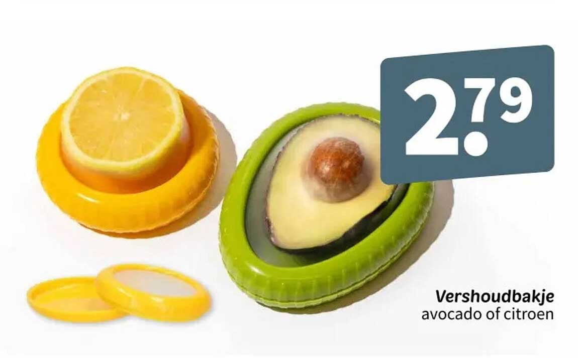 Vershoudbakje avocado of citroen