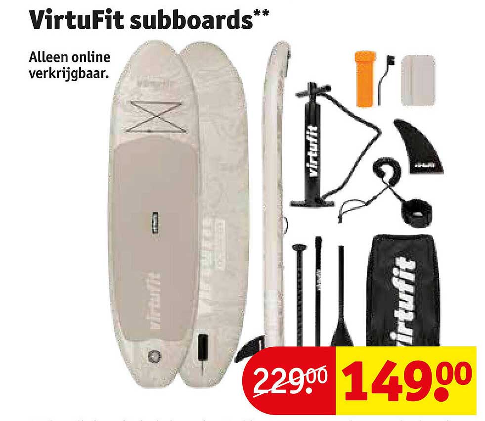 VirtuFit subboards** Alleen online verkrijgbaar.