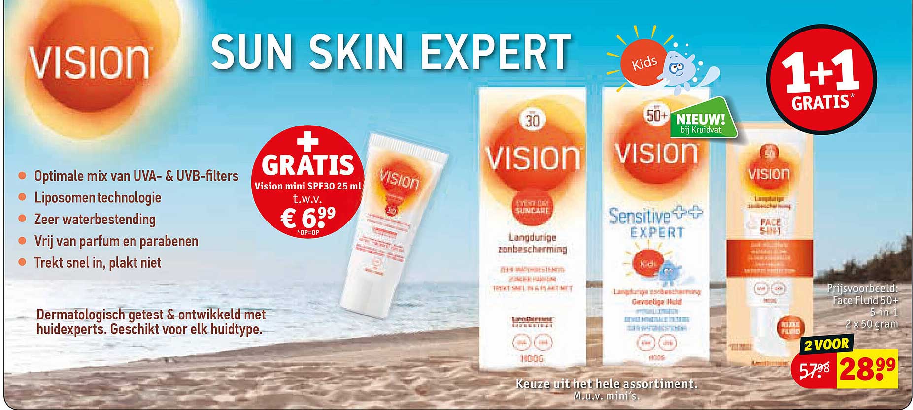 VISION SUN SKIN EXPERT 1+1 GRATIS