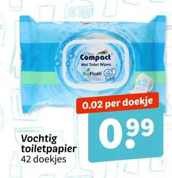 Vochtig toiletpapier 42 doekjes