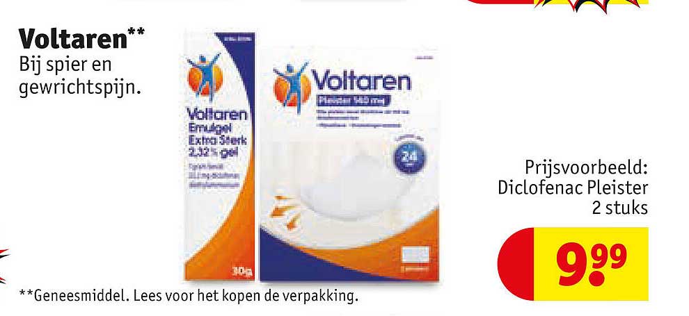 Voltaren** Bij spier en gewrichtspijn.
