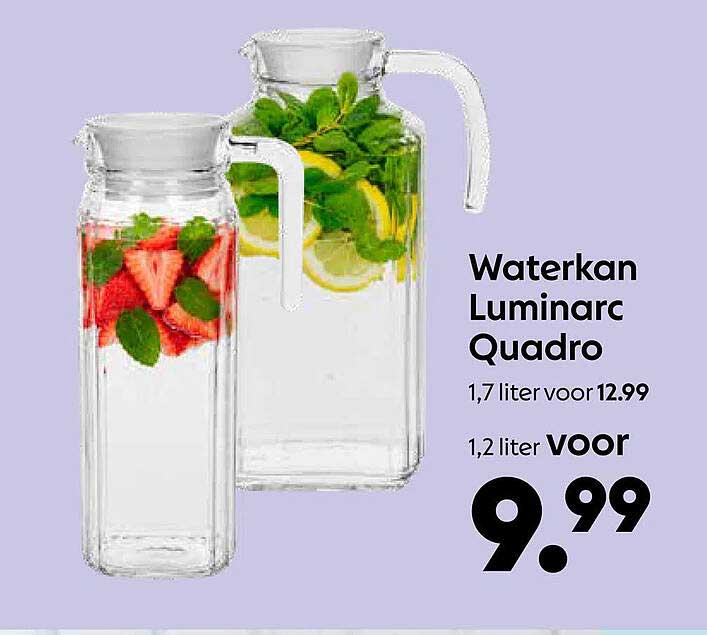 Waterkan Luminarc Quadro