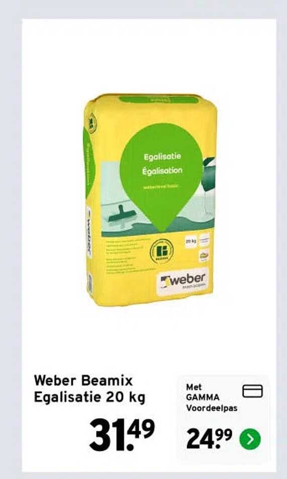 Weber Beamix Egalisatie 20 kg