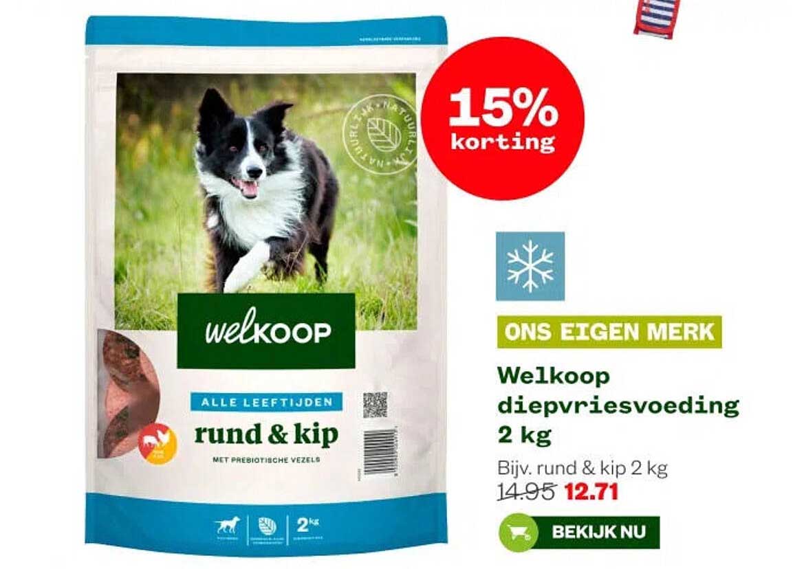 Welkoop diepvriesvoeding 2 kg