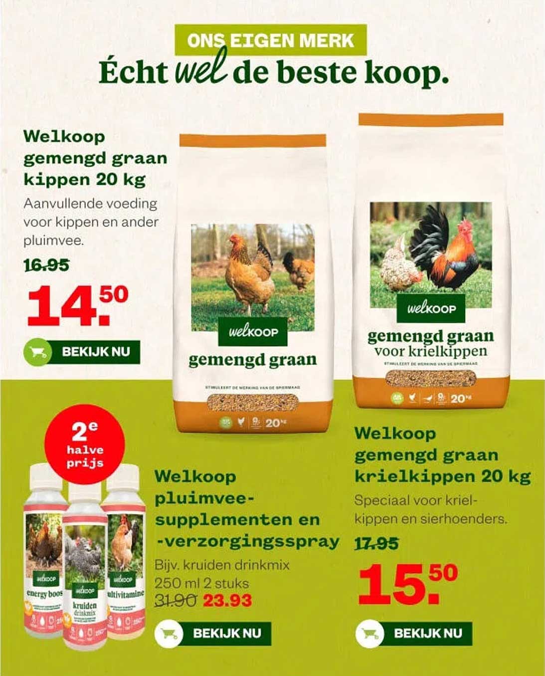 Welkoop gemengd graan kippen 20 kg