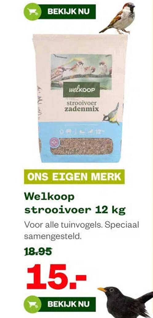 Welkoop strooivoer 12 kg