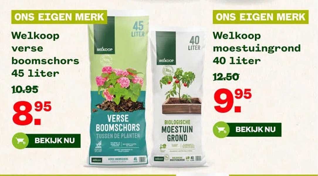 Welkoop verse boomschors 45 liter