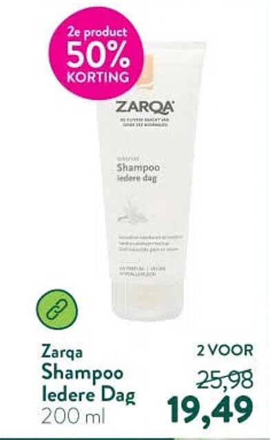 Zarqa Shampoo Iedere Dag 200 ml 2e product 50% korting