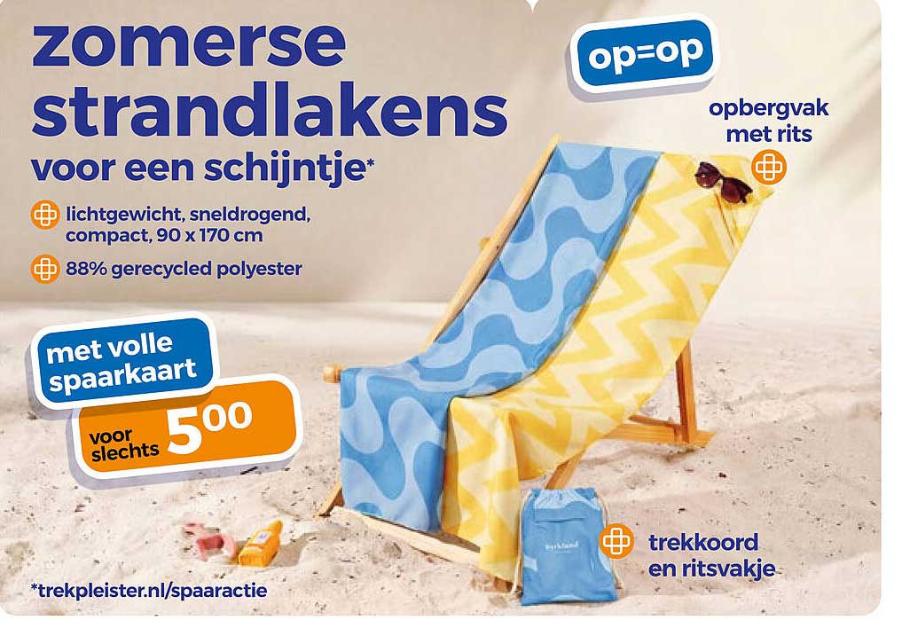 zomerse strandlakens voor een schijntje*