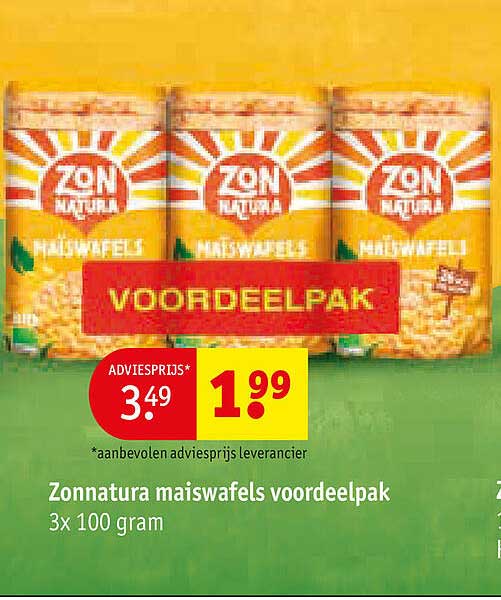 Zonnatura maiswafels voordeelpak