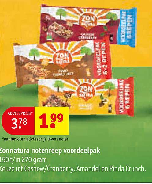 Zonnatura notenreep voordeelpak