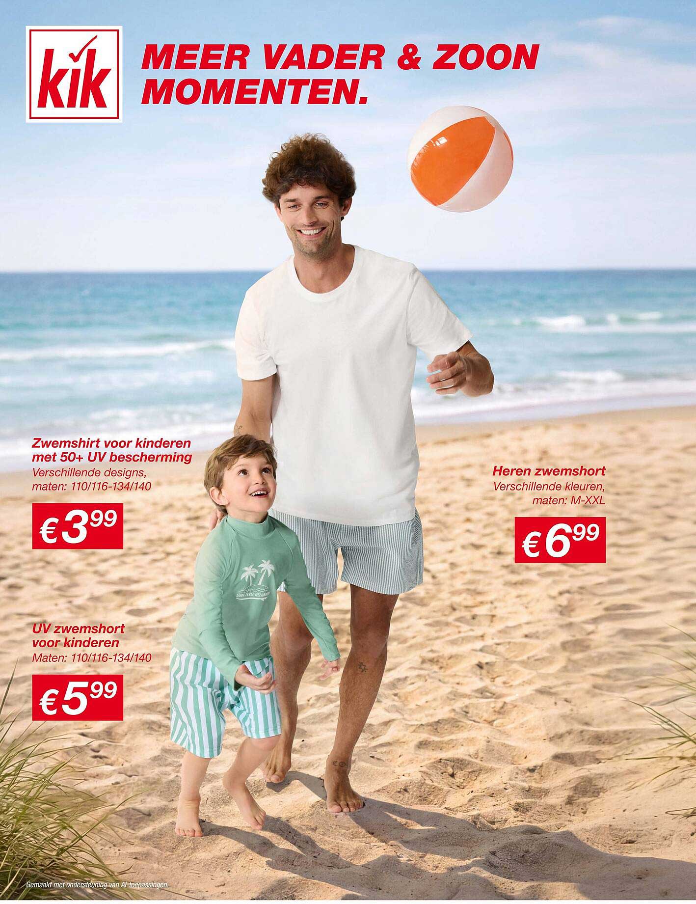 Zwemshirt voor kinderen met 50+ UV bescherming